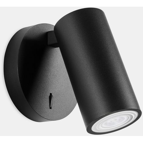 Applique LEDS C4 Simply Single Spotlight Noir GU10
