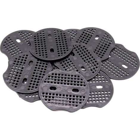 100 pièces Pièce Fixe - 7 6.5cm pour Piquets de Fixation en Acier, pour Fixer Le Tissu de Mauvaises Herbes, Les Feuilles de Sol (Noir) (1/4)