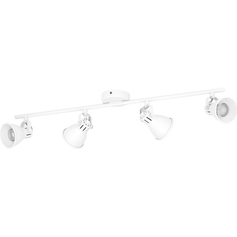 Plafonnier Seras 1, lampe de plafond 4 flammes style industriel (1/5)