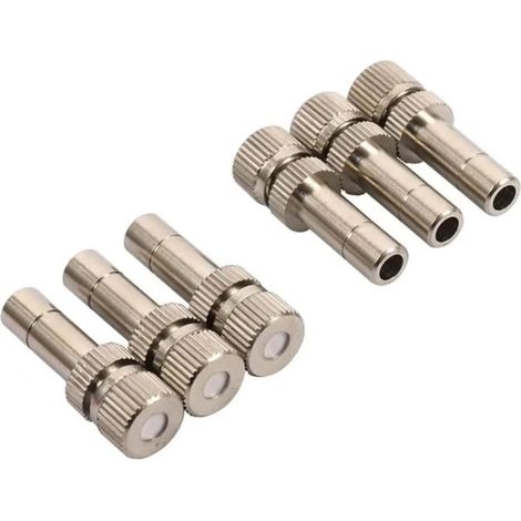 Buses de brumisation en laiton, têtes rechange pour système refroidissement/aménagement paysager/humidification, buse pulvérisation brouillard basse pression 30 pièces 0.3mm(0.0118in) Pièces (1/5)