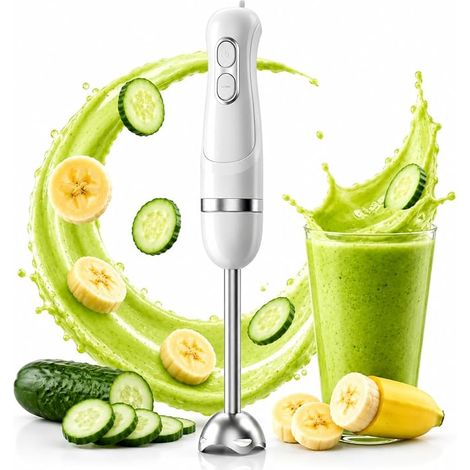 Miscelatore a mano 1100W, Miscelatore a mano elettrico & Miscelatore a mano, bianco (1/5)