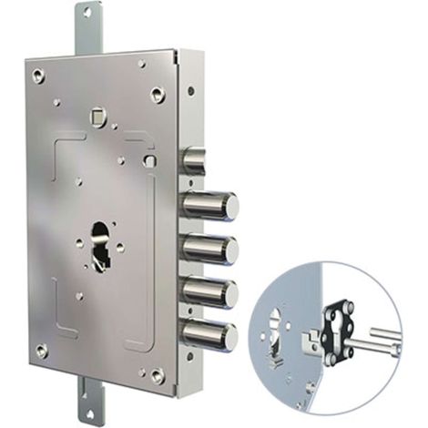 SERRATURA METALLO APPLICARE 2655 PEN CR - F.SAGOM M2 TRIPL+SCR IP.MM 28 E.MM 68 DX/SX - 1 pezzo