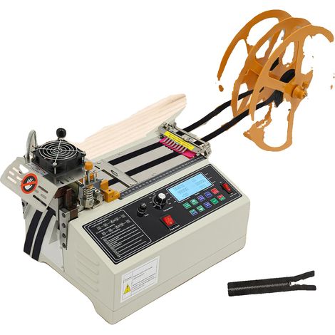 Machine de découpe de sangle, Vitesse de découpe 110 pièces/min, Puissance 400W, Précision ±0,1 mm, Matériau durable Acier & Caoutchouc, Poids environ 40 kg (1/5)
