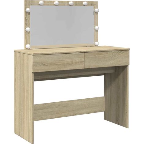 Maison Exclusive - Toeletta con LED Rovere Sonoma 100x40x120 cm