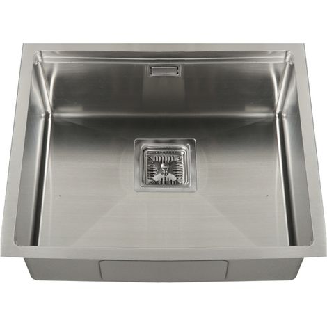 Fregadero de un seno en inox Libia, 54 cm(ancho) 44 cm(largo) (1/2)