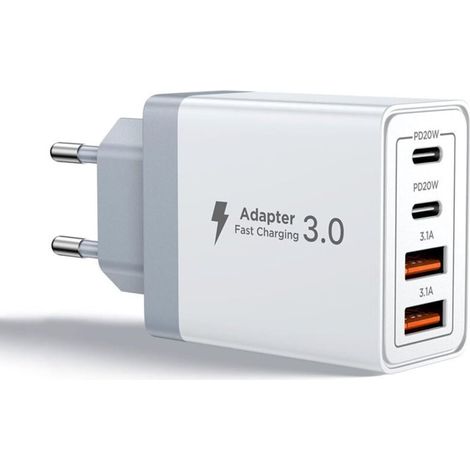 Multiprise USB, compatible avec les chargeurs Apple 16/15, tête de charge rapide pour téléphones mobiles Samsung et Android (1/3)