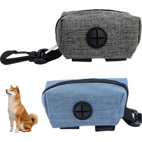 Set aus zwei Stoff-Hundekotbeutelspendern