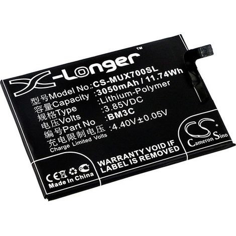 NX - Batterie téléphone, smartphone, GSM pour Xiaomi 3.85V 3050mAh - BM3C (1/2)
