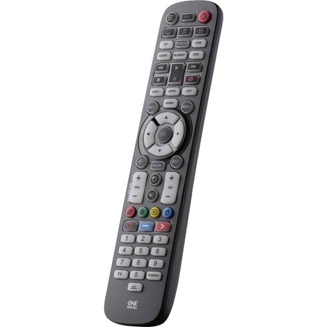 Uno Per Tutti Essenziale 6 telecomandi a telecomando IR wireless DVD/Blu-ray, IPTV, Speaker Bar de suono, pulsanti TV