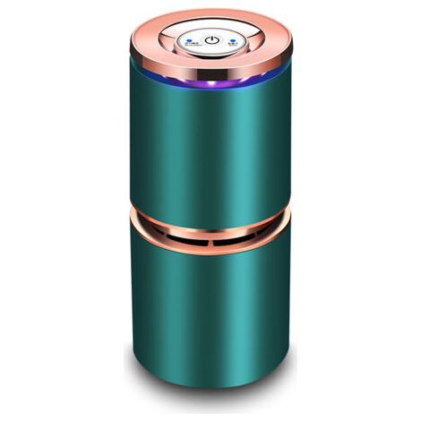 Mini purificateur d'air-purificateur d'air Portable pour animaux de compagnie avec bouton, lumière LED-purificateur d'air ionique de voiture pour la maison et le bureau (1/5)