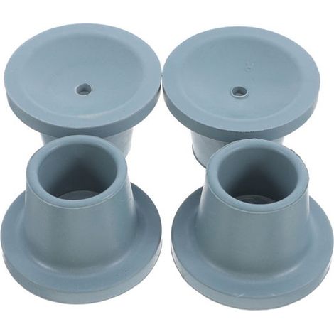 Cuatro protectores de goma para las patas, aptos para sillas y taburetes de ducha, seguros y estables. (1/4)