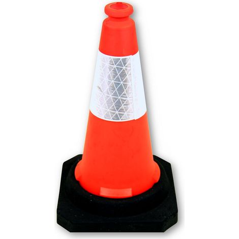 Cône de chantier, Orange, Hauteur de 50 cm ( Prix pour 1 )