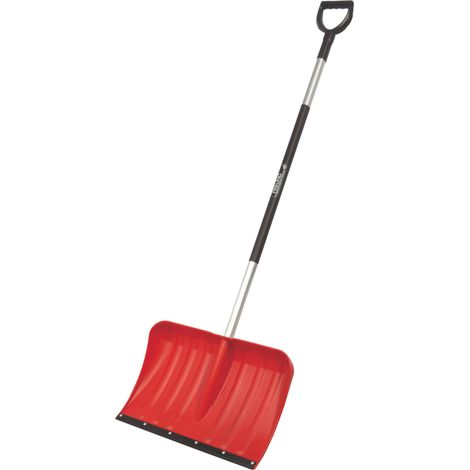 Freund Victoria pala da neve Aluline (pala da neve rossa con bordo sussurro, larghezza della lama 54 cm, pala con manico in alluminio 125 cm, con bordo in profilo di alluminio, bordo laterale alto) 97