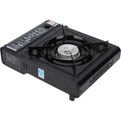 Réchaud de barbecue d'extérieur MS-2000, allumage électronique, acier inoxydable, noir (1/5)
