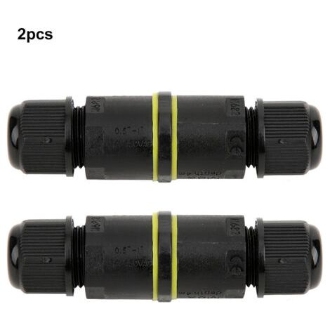 Boîte de jonction étanche IP68 à 3 broches, accessoire de connecteur de fil de câble électrique, 2 pièces (1/5)