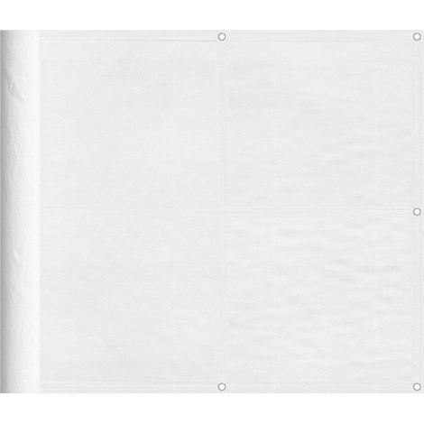 Écran de balcon,Brise Vue de terrasse,Toile de Balcon blanc 90x1000 cm 100% polyester oxford CFW846517 (1/5)