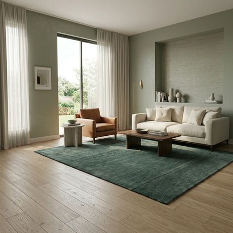 Tapis Loribaft tissé Tapis Tomas - Tapis en laine - 240x170cm, Rectangular - 100% Laine vierge - Tissé main - Gris clair