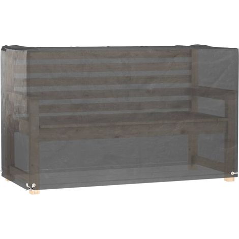 Housses salon de jardin 2pcs 8œillets 125x55x75cm rectangulaire