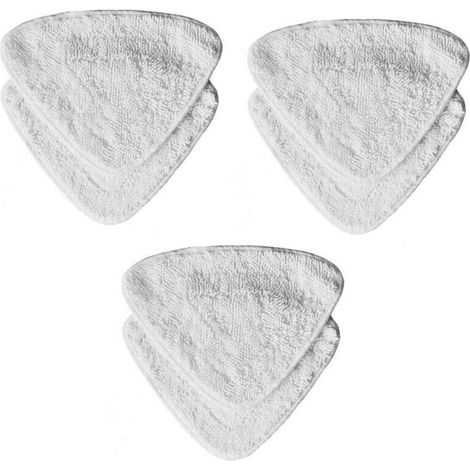 Lot de 6 chiffons de rechange, en microfibre, compatibles avec les balais à vapeur Vileda Steam