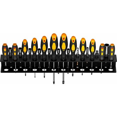 Support mural pour marteau, rangement pour tournevis, organiseur d'outils à clés, acier au carbone, G-7 (1/5)