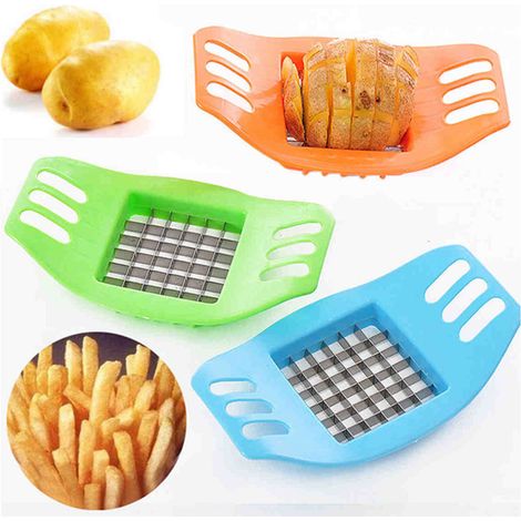 Hachoir à légumes, hachoir à oignons, hachoir à légumes manuel, coupe-pommes de terre et hachoir à aliments portatif (2 pièces) (1/5)
