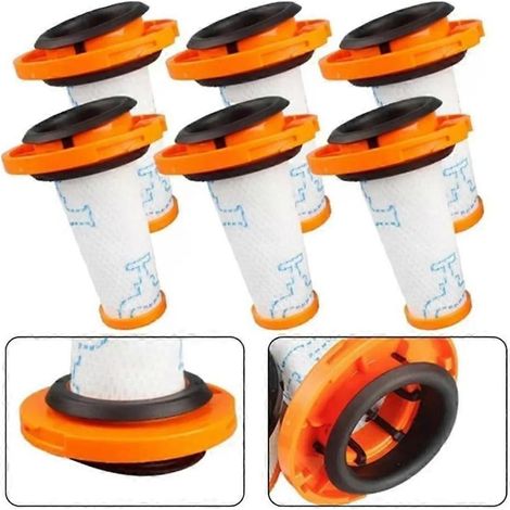 Lot de 6 filtres lavables de rechange ZR009014 pour aspirateur sans fil Rowenta X-Force Flex 12.60, 13.60, 14.80 et 16.60 (1/5)