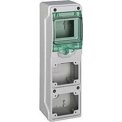 SCHNEIDER 13176  Minicofret KAEDRA para tomas industriales 98x310mm con 4 módulos (1/2)
