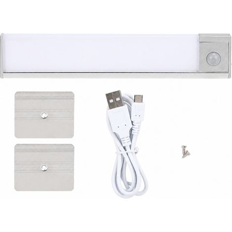 Éclairage sous meuble LED avec détecteur de mouvement, chargement USB, lumière naturelle pour placard de cuisine (1/5)