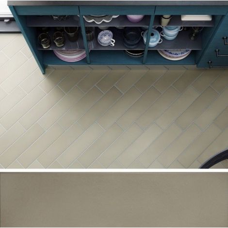 Carrelage sol / mur pose baton rompu chevron uni vert kaki mate STROMBOLI EVERGREEN(vendu par boite de 0.65m2) (1/5)