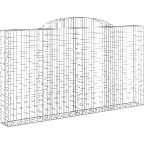 Maison Exclusive - Gabione mit Hochbogen 300x30x160/180 cm Verzin