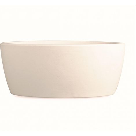 Cassetta Ovale in resina cm. 100 Bianco
