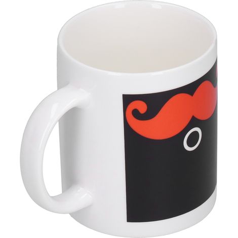 Mug innovant à induction thermique avec motif barbe, changeant de couleur, pour le bureau, la maison ou le dortoir.