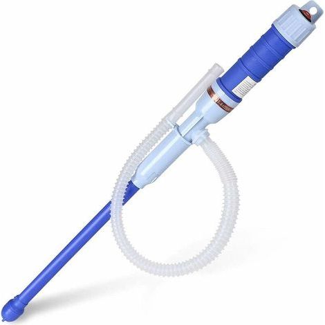 Electric Oil Pump - Electric Liquid Transfer Pump - Portable Auto Siphon Pump - Battery Operated Liquid Transfer Pump, for Gas Oil, Diesel and Tank Solvent (Blue) (1/5)
