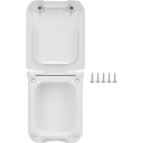 Scatola di prese elettriche esterne con coperchio impermeabile per camper, roulotte o veicoli ricreazionali. (1/5)