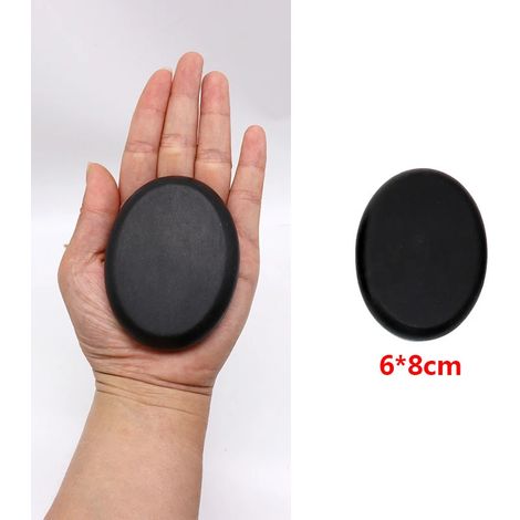 Ensemble de massage aux pierres chaudes (1/7 pièces) - Boîte chauffante pour soulager le stress et les douleurs dorsales - Pierres de massage rondes en lave de basalte  01808-AquaForge