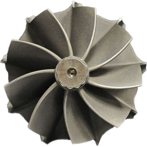 Rotor de alto caudal con rueda de eje turbo de 9 álabes 012-0150 B03 49/55 (1/3)