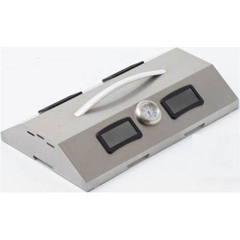 Cloche de cuisson inox pour plancha 60 cm – Indicateur de température – Fenêtres de surveillance – Pour cuisson à l'étouffée – Roller Grill