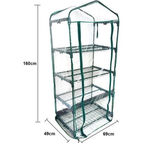 Shade Cloth - Transparent PVC Greenhouse Cover - 4 Levels - Green