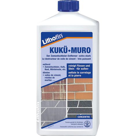 Lithofin – Nettoyant anti-humidité et salpêtre 1L – Élimine moisissures et dépôts blancs – Action en profondeur sur murs et façades – Pour surfaces humides