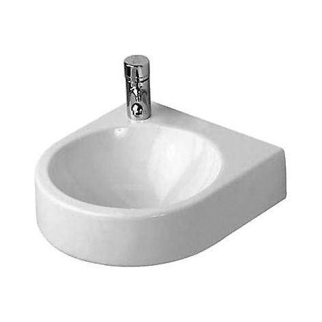 Duravit Architec - Lave-mains 360x380 mm, sans trop-plein, 1 trou pour robinetterie à gauche, WonderGliss, blanc 07663500091 (1/4)