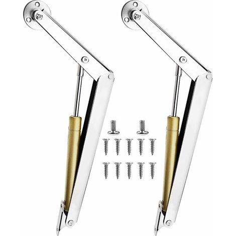 RHG Ressort à gaz, vérins à gaz d'origine, vérins à gaz 100N, support de couvercle de charnière de levage, pour amortisseur de charnière de levage de porte d'armoire de cuisine，，2pcs