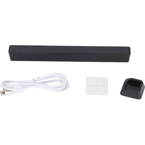 Indicateur de Niveau Audio 32 Bits avec Contrôle Vocal Réglable et Spectre Lumineux RGB Noir (1/5)