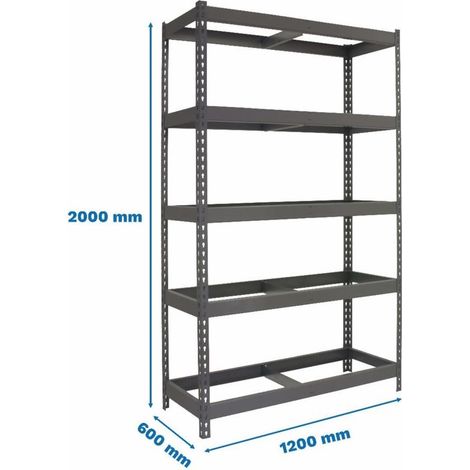 Estantería SIMONRACK Ecoforte 1206-5 gris (1/2)