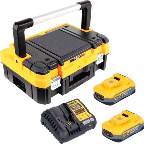 DeWalt DCB 1104 H2T Akku Starter Set 18 V mit 2x Powerstack Akku 5,0 Ah + DCB 1104 Ladegerät + TSTAK (1/5)