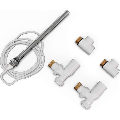 Talus - Dual Fuel Towel Rail Kit 200w Standard White (1/2)