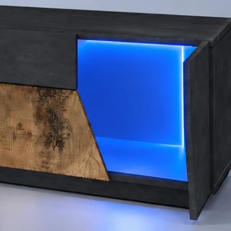 Spot Luce LED per Ripiano in Legno 12V 0,3W 4000K Blu Trasformatore (1/4)