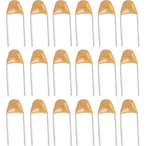 1000 Stück monolithische Kondensatoren 5,08 mm DC 50 V 300 pF 10 % Keramikkondensatoren Zubehör (1/5)