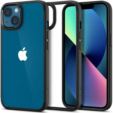 Funda Spigen Ultra Hybrid para iPhone 13 de 6,1" en negro/negro mate (ACS03523) (1/5)