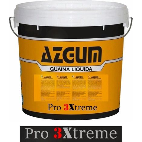 Guaina Liquida Impermeabilizzante AZGUM " Pro 3Xtreme" Tripla Resa - 1 Lt /3 mq – fusto da 1 L col. VERDE (1/5)