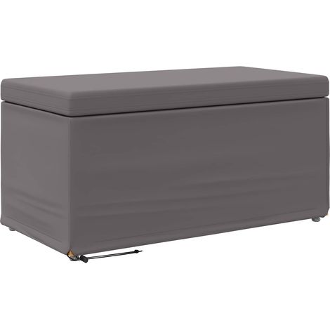 Tabouret Gris Cuir Synthétique et Bois Composite